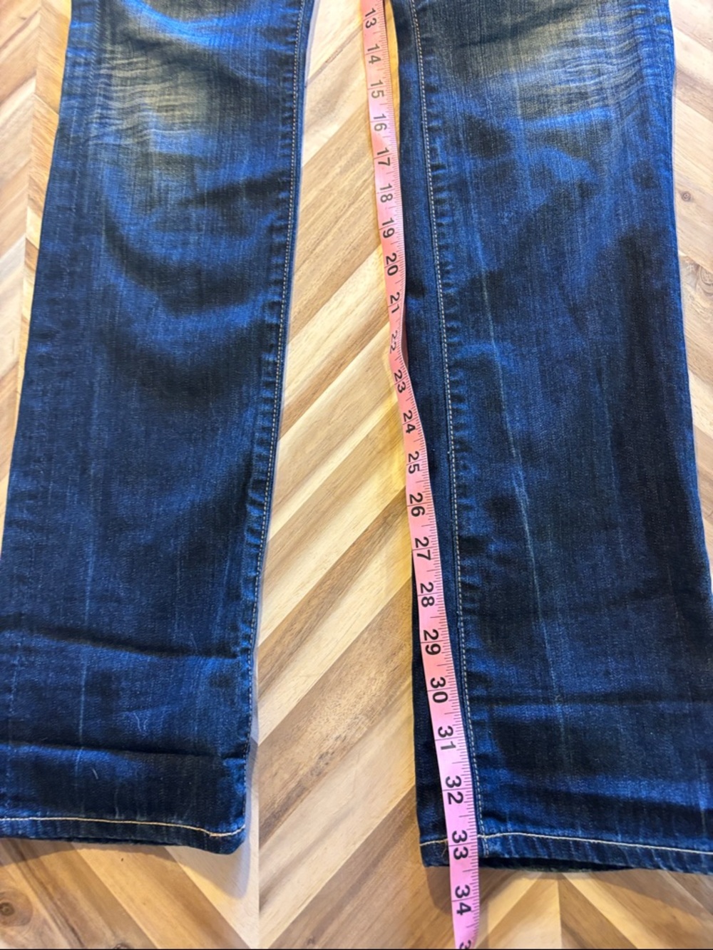 COH Women’s Ava Straight Leg Jeans in Dark Blue Denim - Picture 6 of 7